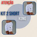 Kit 3 Bermuda  Masculinas 2 em 1 KONG Premium Com Forro de Compressão e Suporte para Toalha