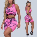 Conjunto Academia Top e Shorts Elastico Exposto