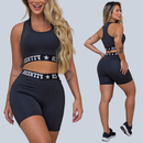 Conjunto Academia Top e Shorts Elastico Exposto
