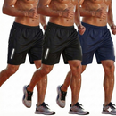 Kit 3 Bermuda Esportiva Masculina Short Para Corridas e Academia