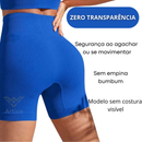 Shorts Fitness Canelado Academia Zero Transparencia Feminino Premium