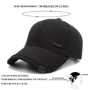 Boné De Beisebol Preto Unissex Proteção Solar/Vermelho Algodão Ajustável Nas Costas Para Casuais E Esportivos