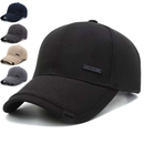 Boné De Beisebol Preto Unissex Proteção Solar/Vermelho Algodão Ajustável Nas Costas Para Casuais E Esportivos
